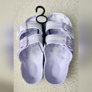 🎄5/$30🎄 Purple Comfort Sandals with Adjustable Straps